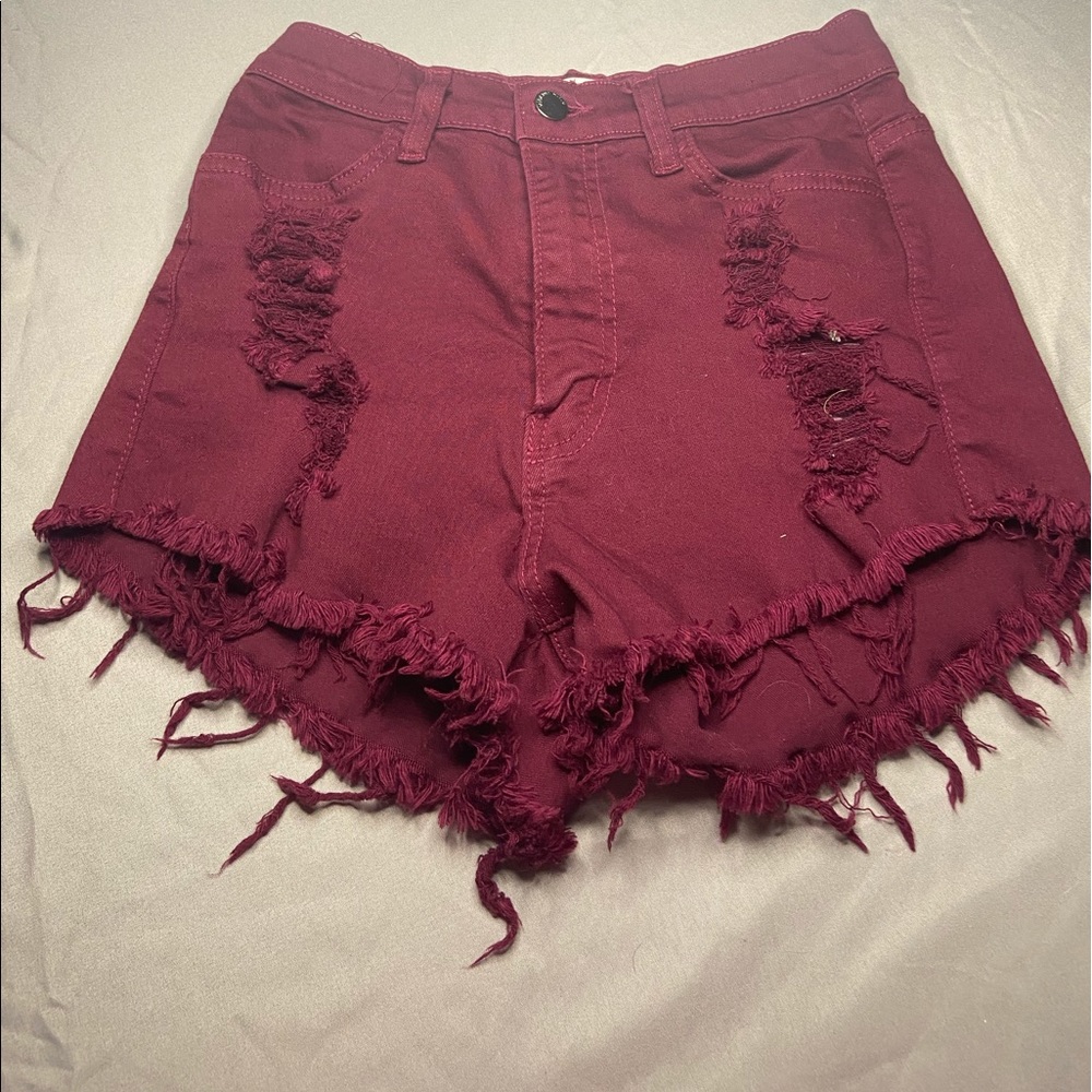Distressed shorts